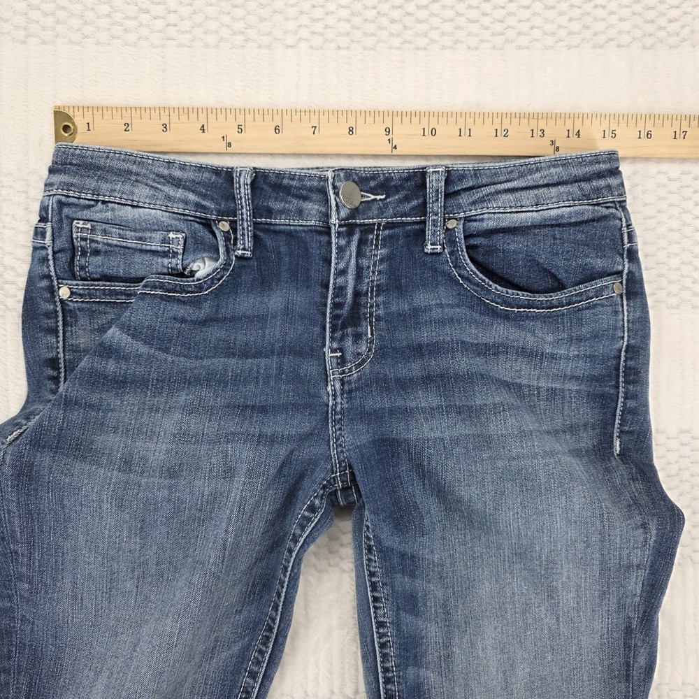 BKE Stella Bootcut Jeans Womens 29 Blue Denim Mid Rise Stretch - Picture 5 of 12
